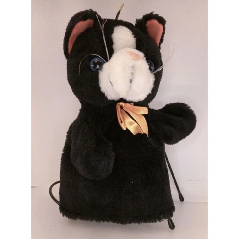 Vintage Black‎ Cat Hand Puppet Plush by Best Made Toys Toronto Canada 10
